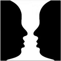 Optical Illusion vase face
